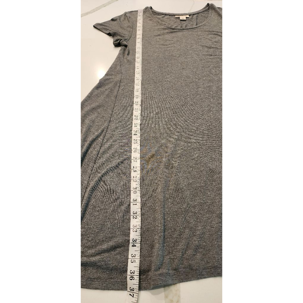 Style & Co Essential Swing Dress Mid Heather Grey Large NWT Scoop Neck Stretch - Picture 9 of 10
